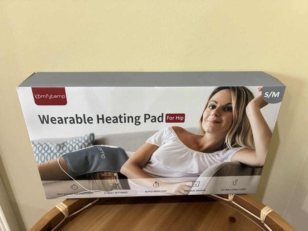 Comfytemp Hip Heating Pad for Hip/Sciatica Pain Relief (S/M) NEW